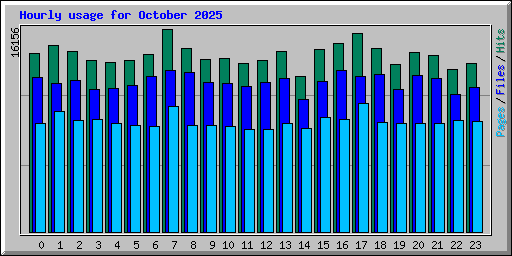 Hourly usage for October 2025