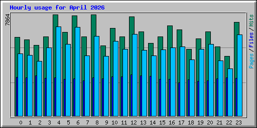 Hourly usage for April 2026